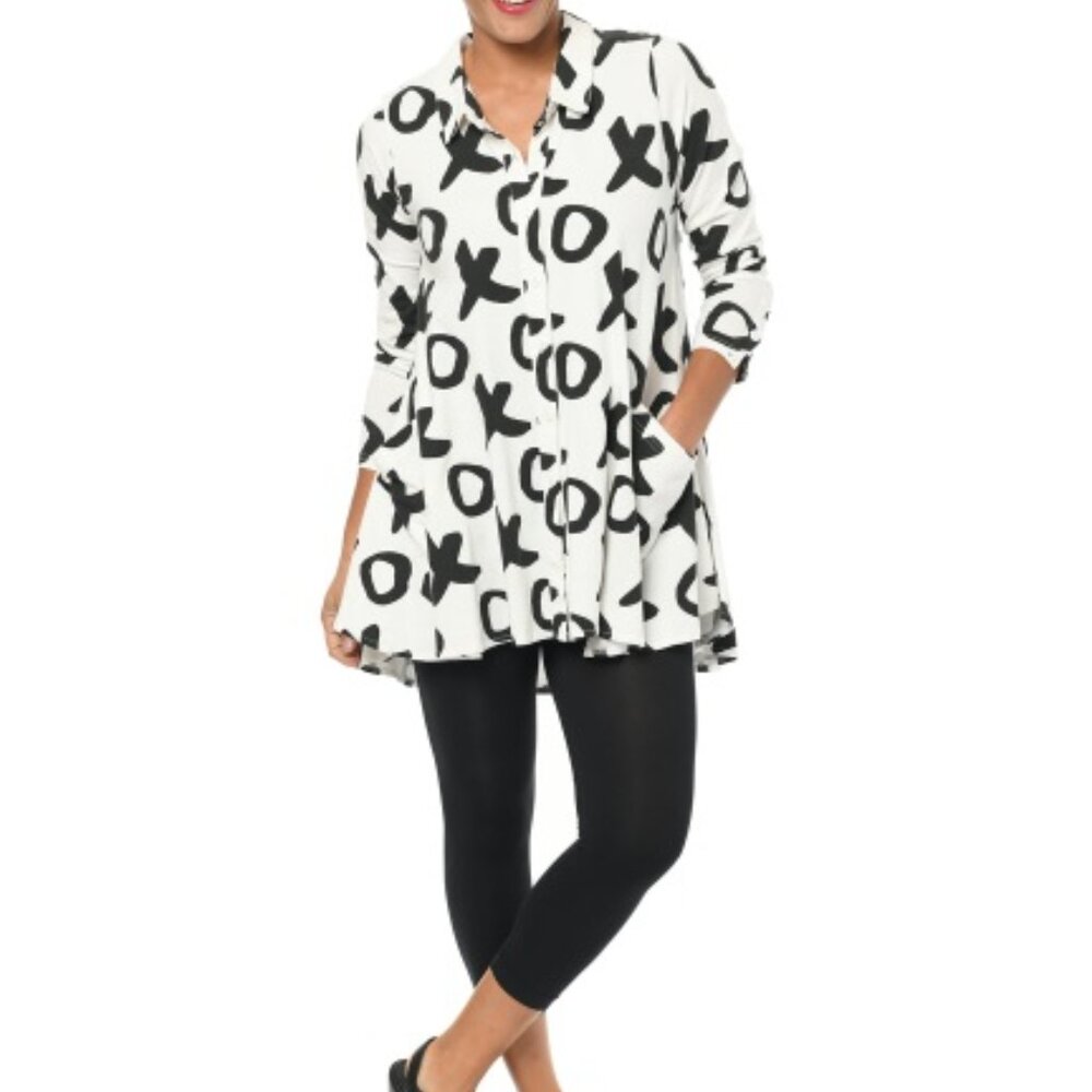 Snapdragon & Twig x&o Button-Up tunic dress